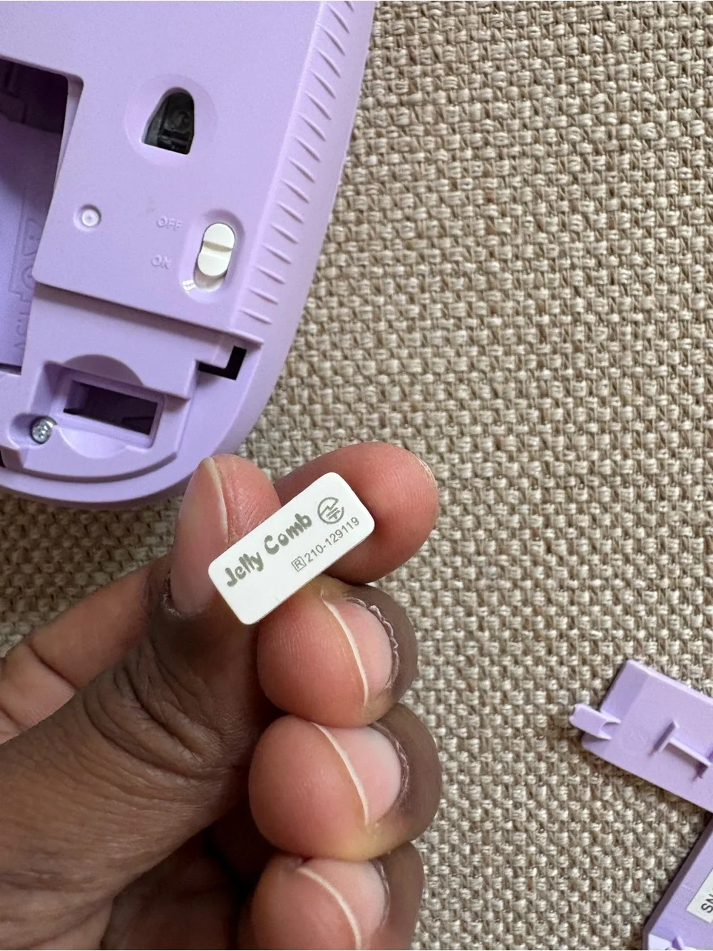 Wireless Jelly Comb Lavender Mouse 💜💜💜